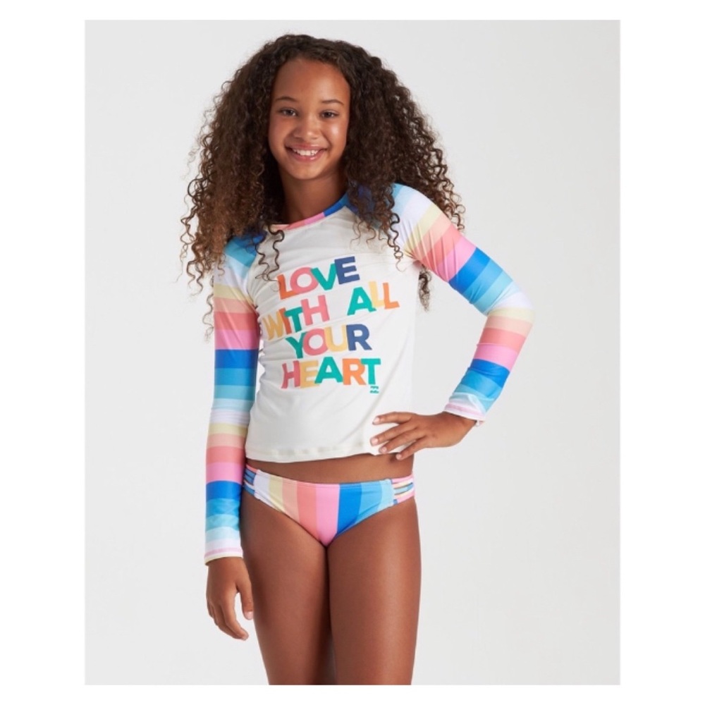 🍍🌴 Billabong Girls' Rashguard Set - Picture 5 of 13